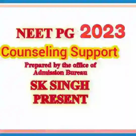NEET PG 2023 Counselling guidance and A to Z information by Sk Singh Profile